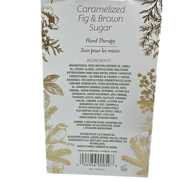 NEW Crabtree & Evelyn CARAMELIZED FIG & BROWN SUGAR Hand Therapy - Picture 6 of 6